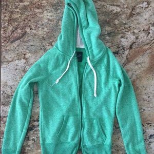 Green hoodie!